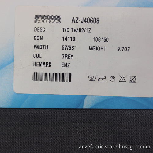 Hot Sale 100%Cotton Twill Fabric for Workwear